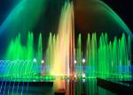 Outside Electric Digital Water Fountain , Light And Music Fountain Large Scale