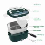 Warm Keeping Portable Heating Lunch Box 60W Stainless Steel Liner