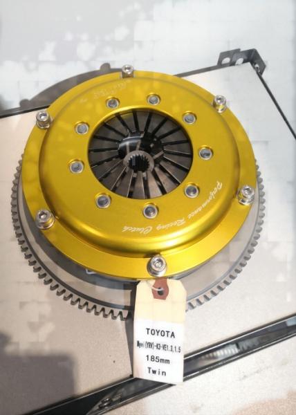 Buy cheap Twin Disc Racing Clutch Kits Fit TOYOTA Myvi YRV -K3-VE1.3 1.5 Yellow 185mm Friction Plate from wholesalers