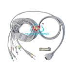 Medical Accessories EKG Cables DB15P 10 Lead Din AHA Standard For GE Patient