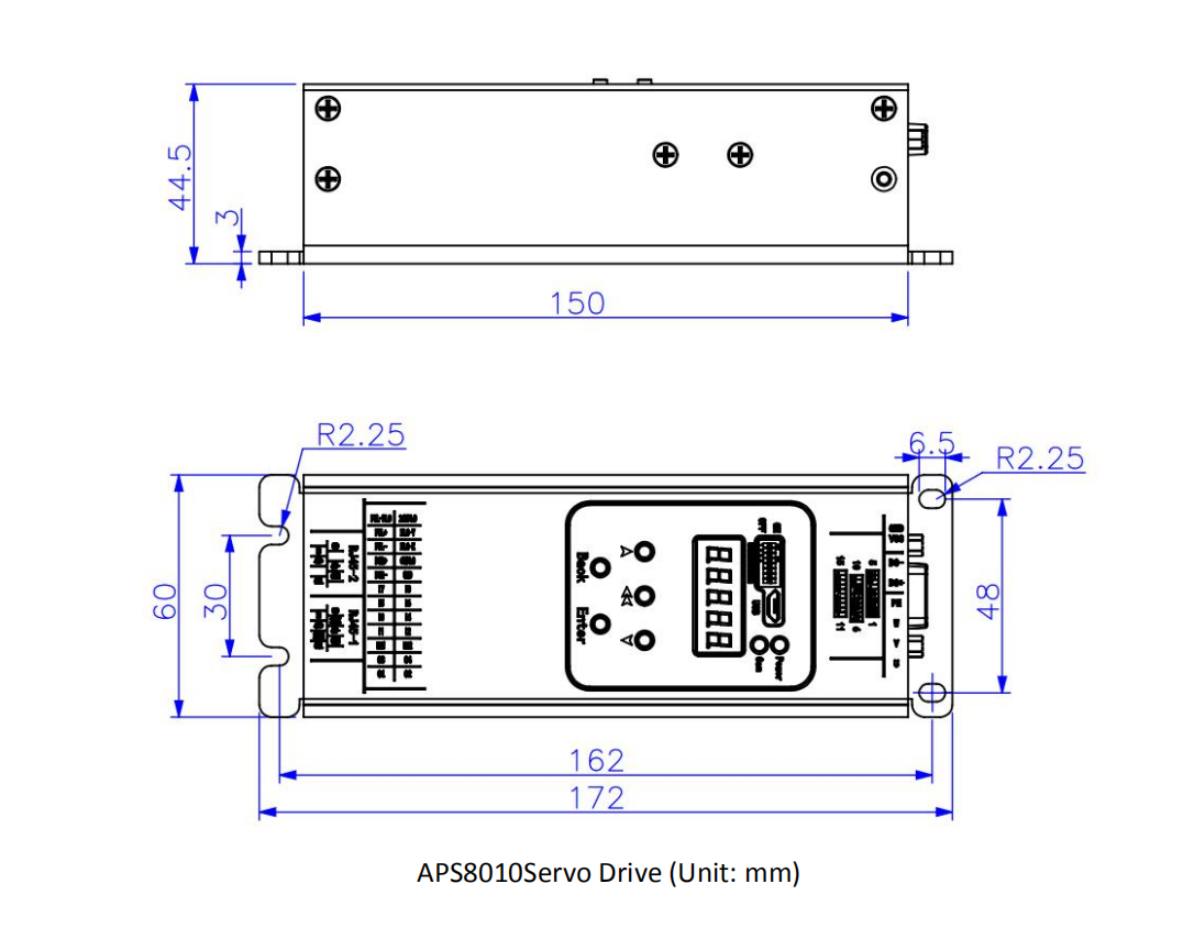 Full Height Turnstile 80V DC Servo Motor Driver