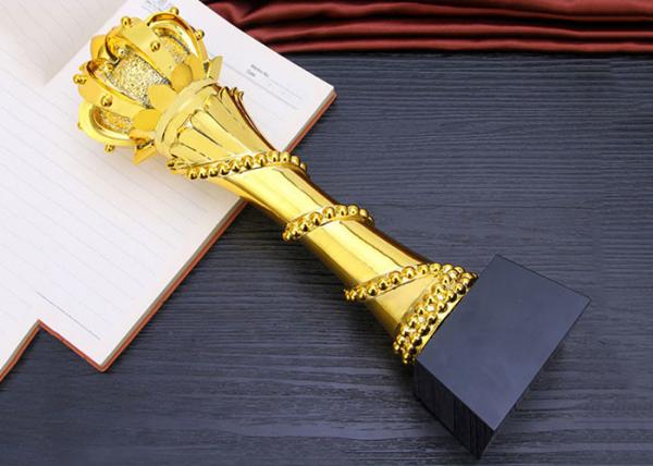 Buy cheap Elegant And Luxury Designed Resin Trophy , Gold Plated Glorious Souvenir from wholesalers