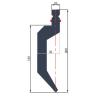 Buy cheap 200mm Height European Type Press Brake Punch 86 Degree R1 Heat Treatment Induction Hardening from wholesalers