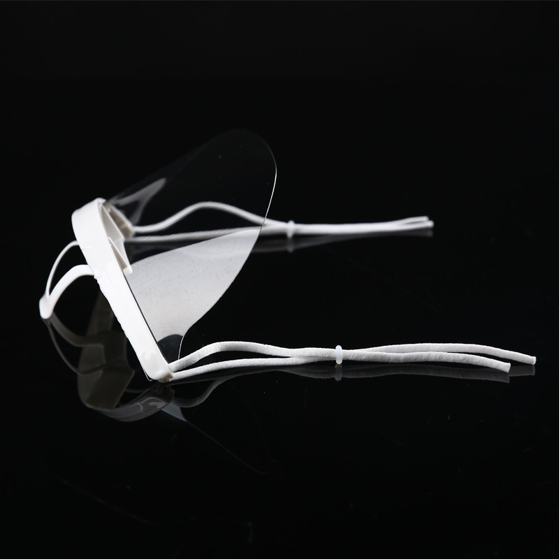 Eco Friendly 14*5.5CM Transparent Plastic Face Mask
