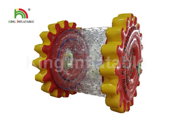 Quality PVC Colorful Customized Inflatable Water Rolling Ball Sport Game Toy For Water Park for sale