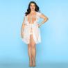 Buy cheap Floral S-XL Plus Babydoll Lingerie Prime Sexy Underwear For Larger Ladies from wholesalers