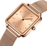 316L Stainless Steel Womens Fashion Watch Your Own Logo Square Case