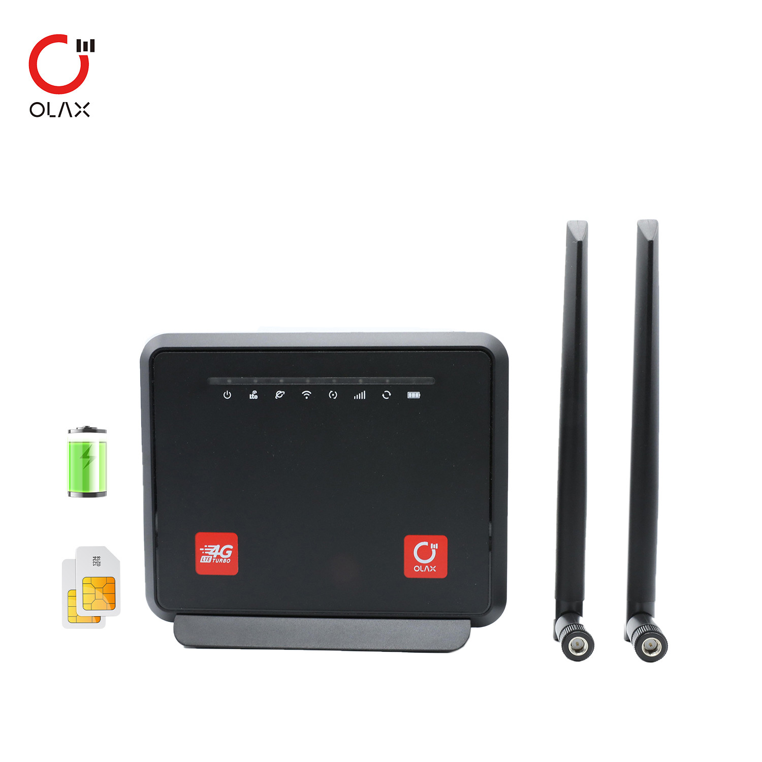 Buy cheap OLAX Factory Price CPE MC60 5000mAh battery 4g lte wifi router indoor CPE router modem 4g wifi with sim card slot product