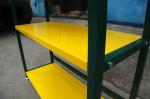 Yellow Color TUV Certificate Lubricant Display Rack Four Tiers