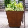 Buy cheap OEM ODM Raised Rectangular Metal Planter Box Corten Steel from wholesalers