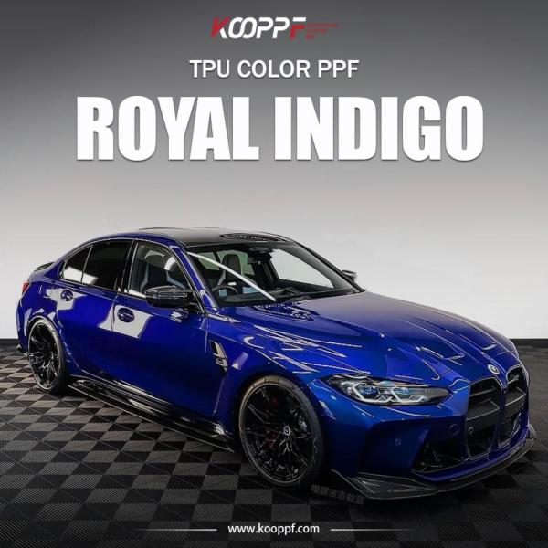 Buy cheap Royal indigo TPU Car Color Film Self Healing PPF Wrap 7.5mil K-022 from wholesalers