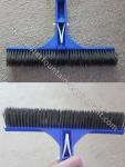 Blue Cleaning Swimming Pool Accessories Stainless Steel Algae Brush With 12cm