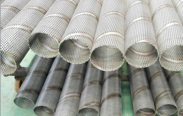 spiral welded 304 perforated filter elements stainless steel air center core