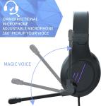 Plug N Play Gaming Headphones Over Ear , 50mm Gaming Microphone Headset