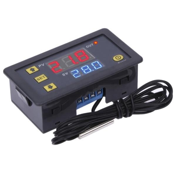 Quality W3230 DC 24V 20A Digital Temperature Controller Red And Blue LED Display Temperature Measurement -55-120 Degree for sale