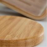 Bamboo Smart Phone Wireless Charger Ultra Slim Fast Charge 5W Biodegradable