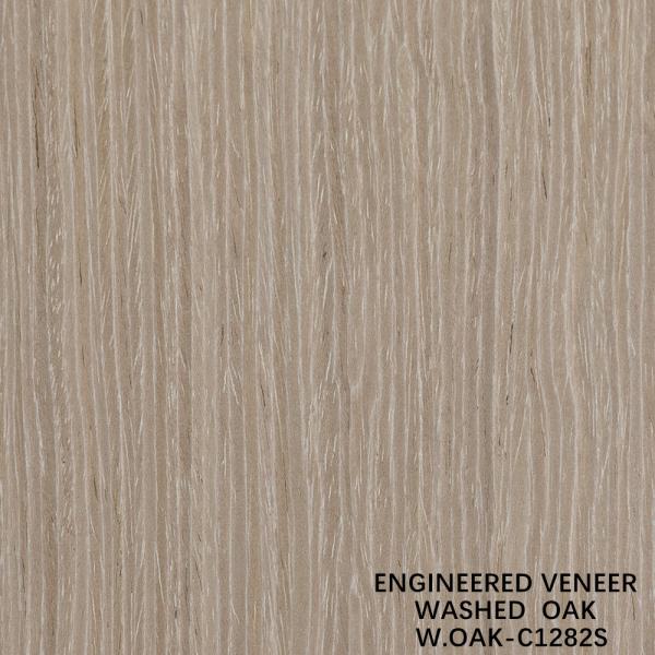 Buy cheap Engineered Wood Veneer Special Washed Oak Sheet Straight Grain 2500-3200mm Fleeced Back For Door Skin from wholesalers