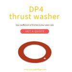 Steel Backed Metal-Polymer Low Friction Plain Bearings Bronze Thrust Washer Red