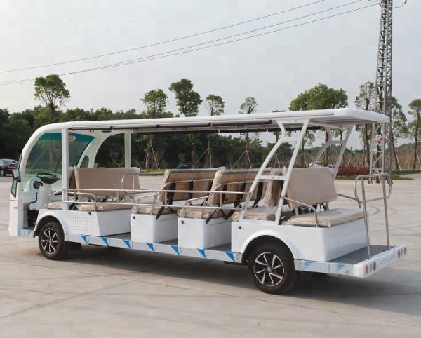 17 Seats Electric Shuttle Car For Square Electric Car Tour Steel Structure Plus