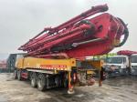 56 Meter Sy Mercedes Benz Chassis Used Concrete Pump Truck from with 4 Boom