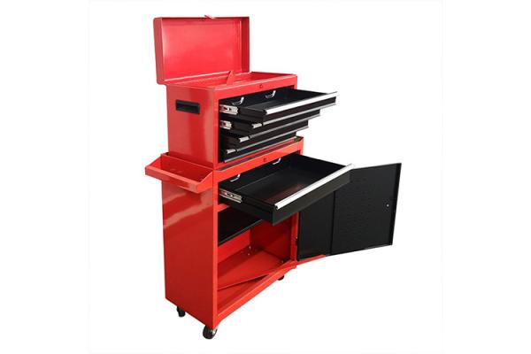 Buy cheap Large 26 Inch Wide Rolling Tool Chest Cabinet Combo Bottom Roller With Red Black Door from wholesalers