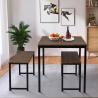 Buy cheap Brown Two Benches 3pcs Dining Room Table And Chair Set 29lbs Table Weight from wholesalers