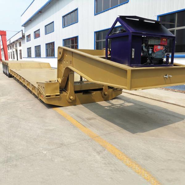 Buy cheap Lowboy Gooseneck Flatbed Trailer from wholesalers