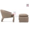 Buy cheap Fabric Plywood Brass Feet 0.8cbm Upholstered Sofa Chair from wholesalers