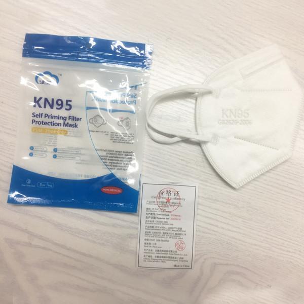 Buy cheap Disposable Dust FDA With Valve 5 Layer Adult KN95 Mask from wholesalers