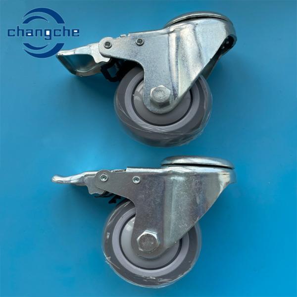 Buy cheap Swivel or Rigid Heavy Duty Industrial Casters Black High Load Capacity Caster Wheels with Brake from wholesalers