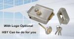 Fingerprint Mortise Electric Rim French Door Security Locks