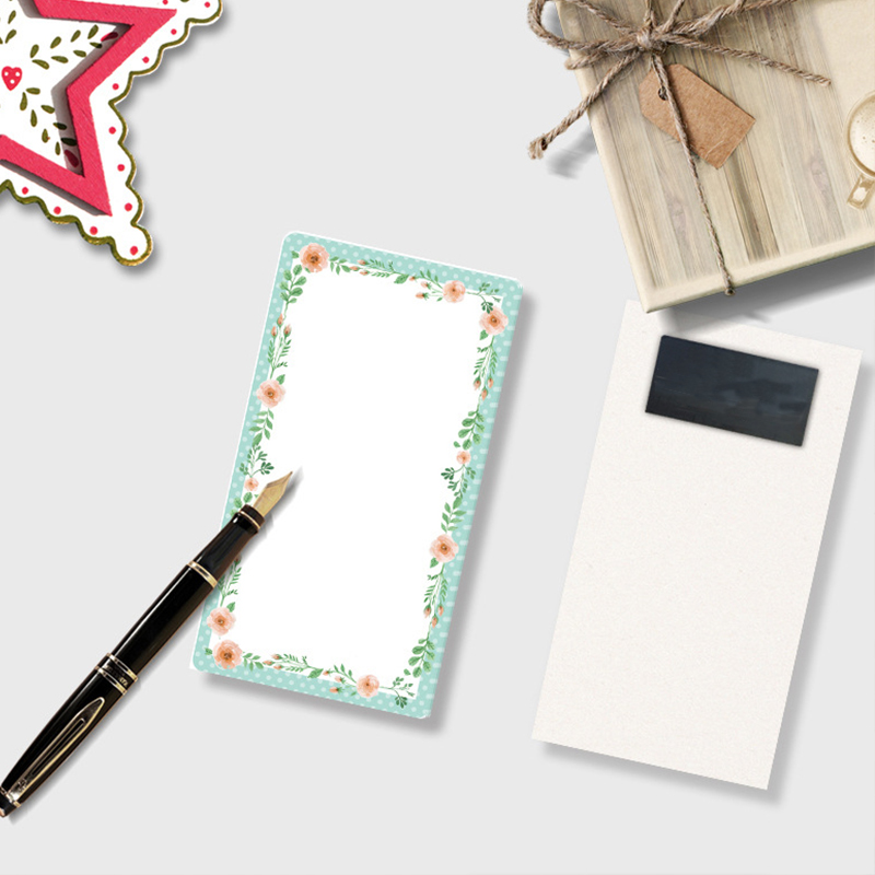 8cmx16cm Diary Journal Notebook , Grocery List Magnetic Pad For Fridge