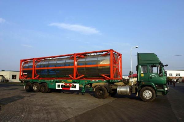 Buy cheap ISO Stainless Steel 40ft Liquid Tank Shipping Container / Lpg Storage Tanks from wholesalers