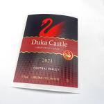Waterproof Wine Bottle Sticker Labels Custom Embossed Logo