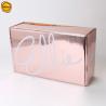 Buy cheap Custom Printed Rose Gold Corrugated Shipping Box For Cosmetics from wholesalers