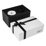 White Rigid Cardboard Gift Packaging Box Coffee Mug Gift Box With Foam Insert