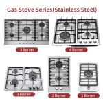 Outdoor Stainless Steel Built In Gas Stove 5 Burner