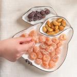 Sustainable and Business Gifts Cute Rabbit Porcelain Snack Dish for Children's