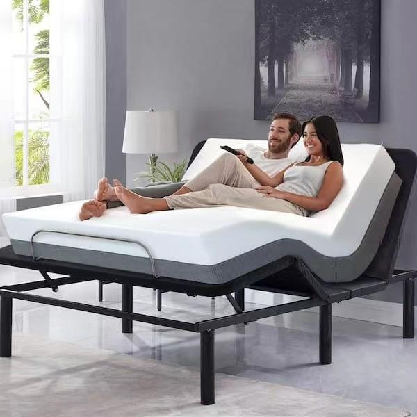 Buy cheap Black Smart Adjustable Bed Wireless Remote Control Steel Smart Base Bed from wholesalers