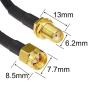 Buy cheap Male to Female RG174 RG178 RG316 RG58 Assembly RF Jumper Antenna Coaxial Cable from wholesalers