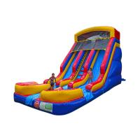 Buy cheap Colorful Dry / Wet Kids Backyard Inflatable Water Slide Fire retardant product