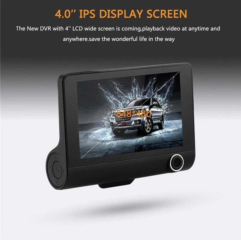 ODM 4" LCD Dash Cam DVR 1080p USB Dashcam Android Dashboard 25FPS