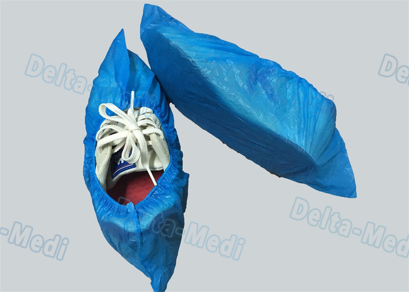PE 2g 2.5g 3.5g 15x40cm Disposable Foot Covers In Food Factory And Laboratory