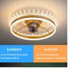 Buy cheap Gold Round Flush Mount Ceiling Fan Light , 6 Speed Ceiling Fan With Remote from wholesalers