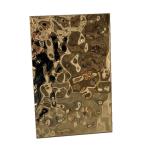 316 Water Ripple Sheet 4x8 3d Design Panel Gold Mirror Stainless Steel Plate