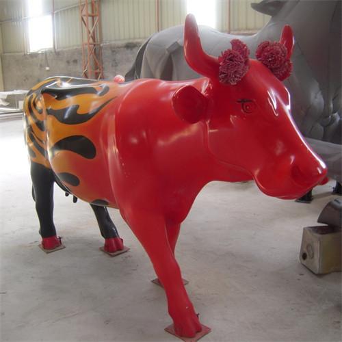 Buy cheap Metal Large Outdoor Cow Bull Statue Garden Animal Cattle Sculptures from wholesalers