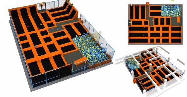 Buy cheap 350M2 Trampoline Big Bouncer Kids & Adults Large Indoor Trampoline Big Square Trampoline from wholesalers