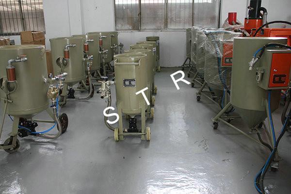 Buy cheap Portable Abrasive Blasting Machine Rubber Rolls Valve Removal 100L 200L 300L 500L from wholesalers