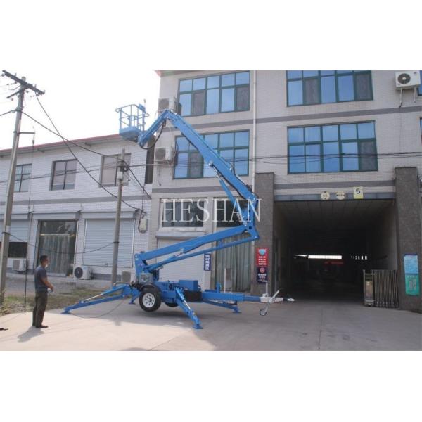 Small Towable Electric Lightweight Articulating Boom Lift Easy Operation