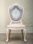 SGS Solid Wooden Oak Retro Upholstered Dining Chairs Chenille Cover